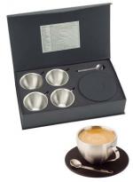 Cappuccino Coffee Gift Set, Stainless Mugs, Corporate Gifts