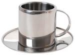 Metal Cup With Saucer, Stainless Mugs, Corporate Gifts