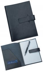 Black Leather Writing Pad, Compendiums, Corporate Gifts